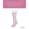 thumbnail image 2 of MeMoi Women's Pretty Prancer Polka Dot Plush Lined Slipper Socks - Mens - Male, 2 of 7