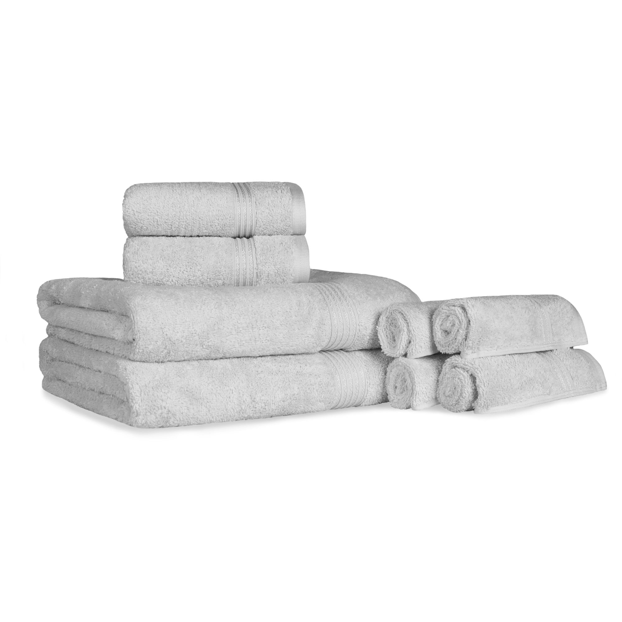 4-pc Taupe Superior 600 GSM Egyptian Cotton Bath Towel Set 