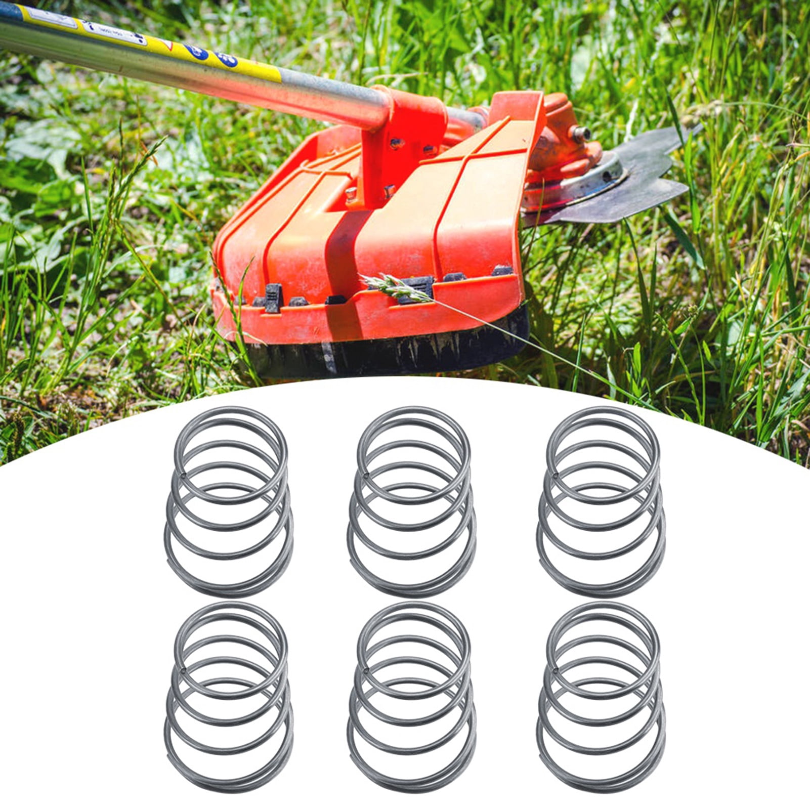 5pcs Grass Trimmer Head Accessories Replacement Spring Springs Replacement Metal Trimmer Head Spring For Most Universal Brush Cutter Parts Home