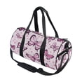 thumbnail image 2 of BZSMCE Bucket Sports Bag Creative Whimsical Pink Butterflies Pattern Casual Simple Bag, 2 of 6