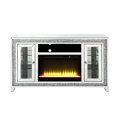 thumbnail image 4 of ACME Noralie LED Fireplace TV Stand For TVs Upto 60" in Mirrored/Faux Diamonds, 4 of 10