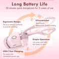 thumbnail image 5 of Heated Eyelash Curler for Women - Electric Lash Curler with 10s Fast Heating, Safe Anti-Burn Design, Intelligent Temp Control, Long-Lasting Curls, Portable Makeup Tool, 5 of 8