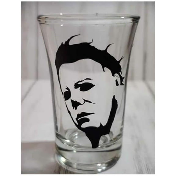 Michael Myers Shot Glass 2oz Horror Movie Slash Halloween Christmas