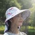 thumbnail image 7 of Hsqqdc Mosquito Head Net Sun Hat Mesh Face Bug Insect Proof Wide Brim Bucket Cap Outdoor, 7 of 7