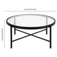 thumbnail image 5 of Evelyn&Zoe Duxbury 36" Wide Round Coffee Table, Blackened Bronze, 5 of 7