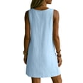 thumbnail image 7 of Bosfbaoi Dresses for Women Casual A-Line Shift Dress Loose V-Neck Sleeveless Tunic Dress with Pockets Summer Dresses for Women 2026, 7 of 7