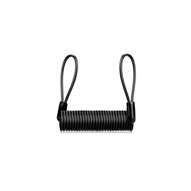 Eigraketly Tira de alambre de acero, protección de cuerda, puerto de Metal, tiras ligeras pequeñas y compactas, casco utilitario, bloqueo de Ciclismo Negro