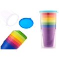 thumbnail image 5 of 8 Pack 7oz Plastic Kids Cups,Unbreakable Juice Tumblers,Toddler Drinking Cup in 6 Assorted Colors for Parties,School,BBQ,Cafe,Restaurant,Children,Adults, 5 of 6