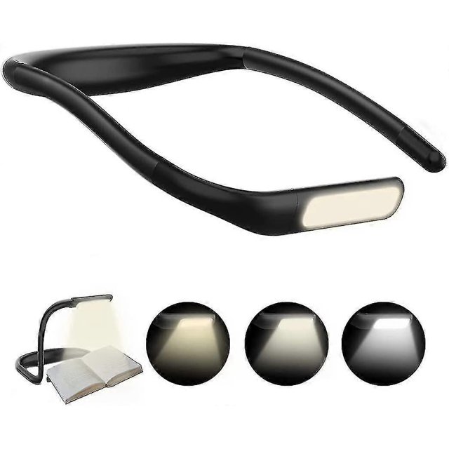 Book Reading Light Neck Light Rechargeable Led Book Lights For Reading In Bed At Night, Adjustable Brightness, Hands Free Neck Desk Lamp, Perfect For