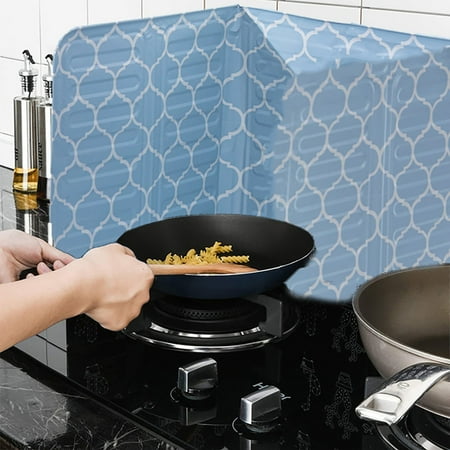

Kitchen Cleaning Supplies Clearance! HZHGAV Non Stick 3 Splatter Guard for Stove Top and Frying Pan Aluminum Foil Foldable Stove Kitchen Oil Proof Baffle Plate Kitchen Cleaning Appliances