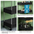 thumbnail image 4 of Amdohai 4-Layer Multifunctional Rolling Utility Cart with Detachable Baskets 4 Hooks Storage, 4 of 7