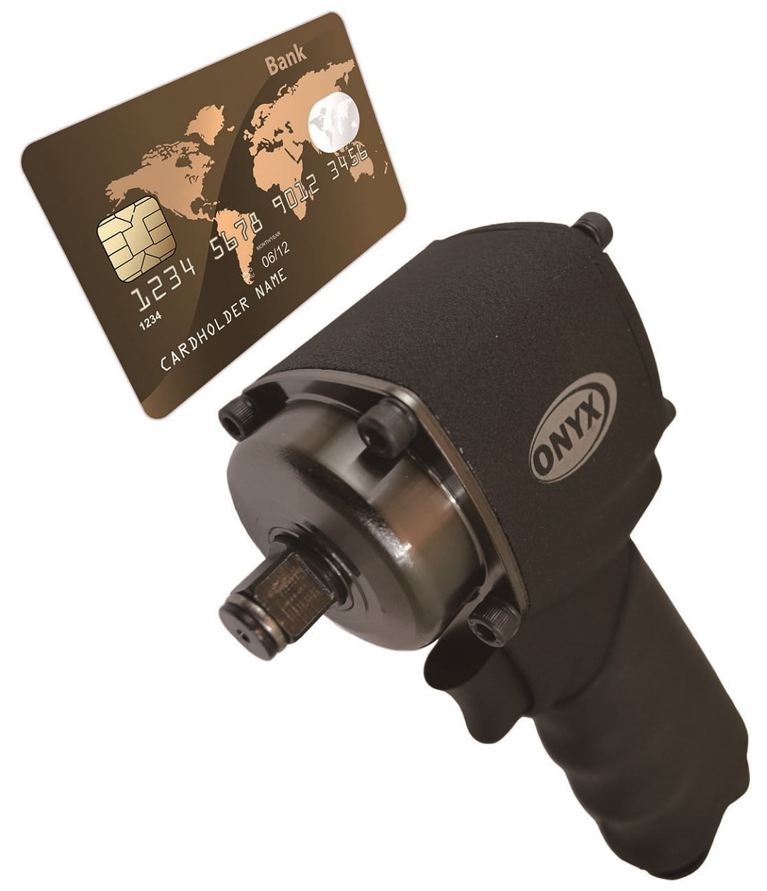 Astro Pneumatic Tool 1822 ONYX 1/2-Inch Nano Impact Wrench - 450ft/lb