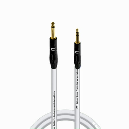 Coluber Cable 1/4" TS Male to 3.5 TRS Male - Pro 3-Pin Microphone Connector