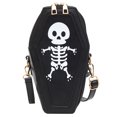 thumbnail image 2 of Bolso Halloween Hombro Gótico Hobo Mujer Con Forma Ataúd Cuero PU, 2 of 9