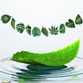 thumbnail image 2 of Hanging Banner Hawaiian Theme Monstera Animal Hanging Banner Party Decor Banner, 2 of 3