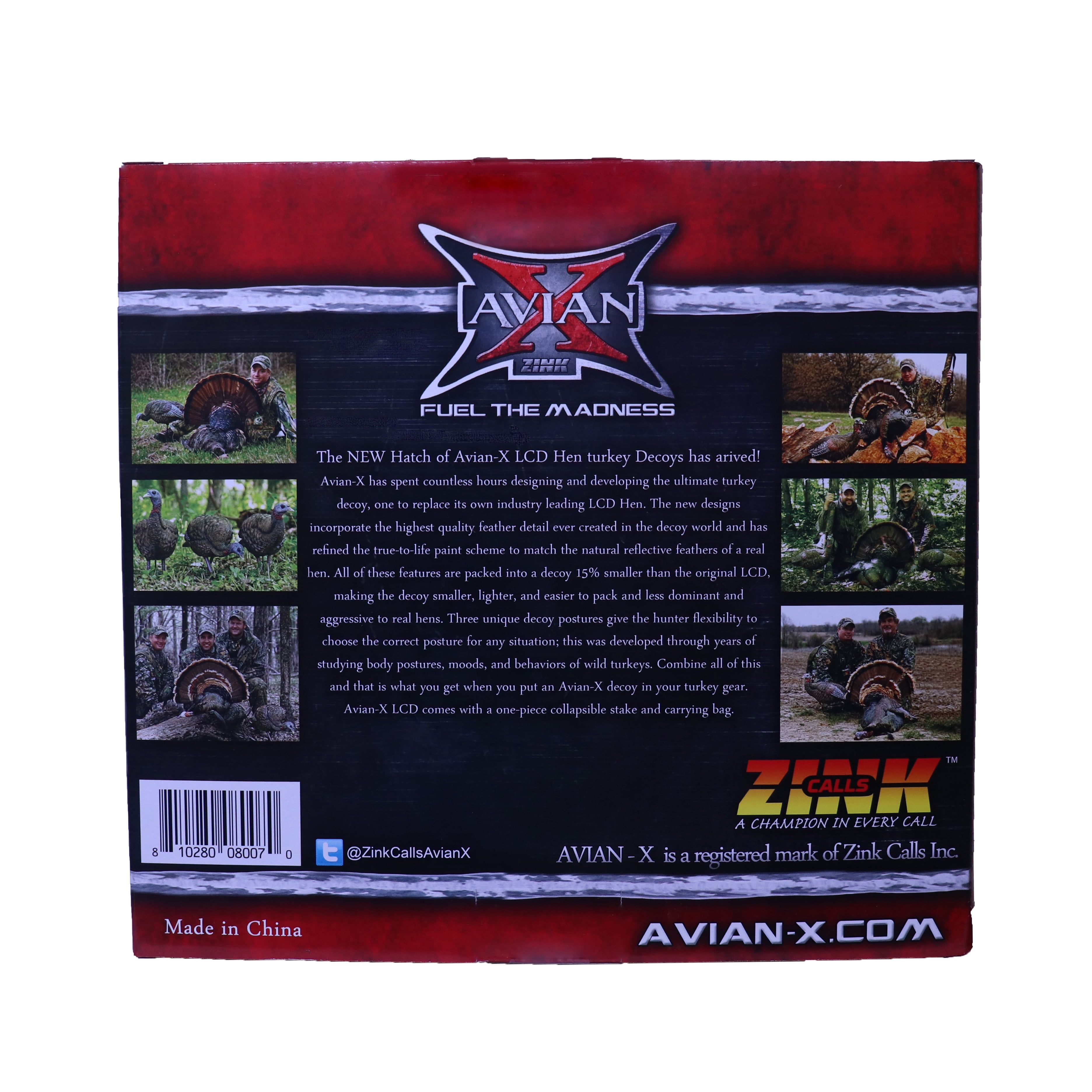 AVIAN-X LCD Feeder Hen AVX8007 & Lookout Hen AVX8006 Turkey Decoys | Realistic Lifelike Collapsible Hunting Decoys With Carry Bags & Stakes