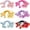 24pcs, variant on 42 count Double Balls Hair Ties, Ball Bubble Ponytail Holders Colorful Clear  Elastic Accessories for   Girls Women(7Colors)