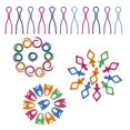 thumbnail image 2 of Soporte de clips de hilo de bobina colorido, abrazadera de carrete artesanal envuelto fijo de silicona, accesorios de costura, herramienta 48 colores Jumpingount  HA2038-00B, 2 of 6