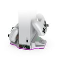 thumbnail image 2 of Soporte de refrigeración y estación de carga para Xbox Series S con luces RGB, cargador doble para mandos y ventilador de refrigeración Accesorio para consola XSS con 2 baterías recargables, 2 of 7