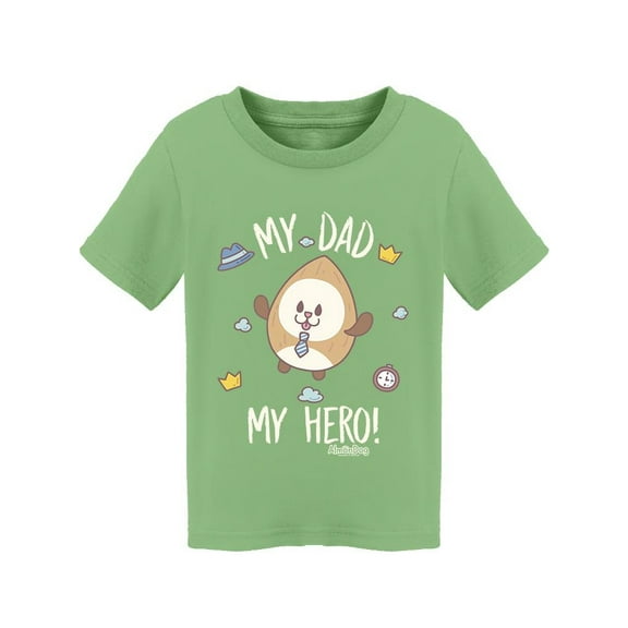 Almondog My Dad, My Hero! T-Shirt Toddler -Electural Designs,  5 Toddler