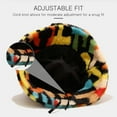 thumbnail image 4 of Winter Fluffy Bucket Hat for Women Men Rainbow Letter Pattern Furry Faux Fur Adjustable Plush Fisherman Cap Warm Hat, 4 of 7