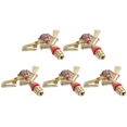 thumbnail image 1 of 5X New 1/2 Inch Dual Connector Zinc Alloy 360 Degree Rotate Rocker Arm Water Sprinkler Spray Nozzle, 1 of 5