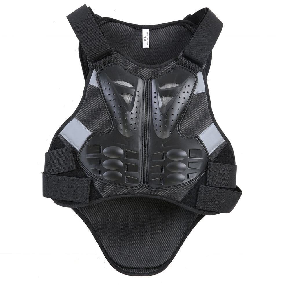 HERCHR Sports Chest Back Spine Protector Vest Anti-Fall Gear Motorcycle ...