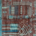 thumbnail image 1 of Ahgly Company Indoor Square Oriental Light Blue Modern Area Rugs, 4' Square, 1 of 4