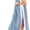 Blue, variant on Wrongduck Women's 2 Piece Sets Boho Color Block Sleeveless Maxi Dress Matching Shorts with Pockets