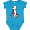 thumbnail image 3 of Inktastic Baseball First Birthday One Year Old Boys or Girls Baby Bodysuit, 3 of 5