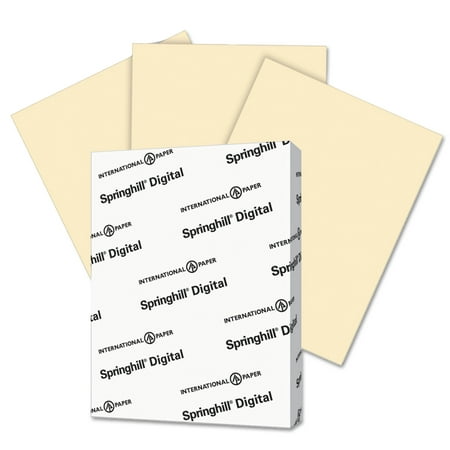 Springhill Digital Index Color Card Stock, 110 lb, 8 1/2 x 11, Ivory, 250 Sheets/Pack