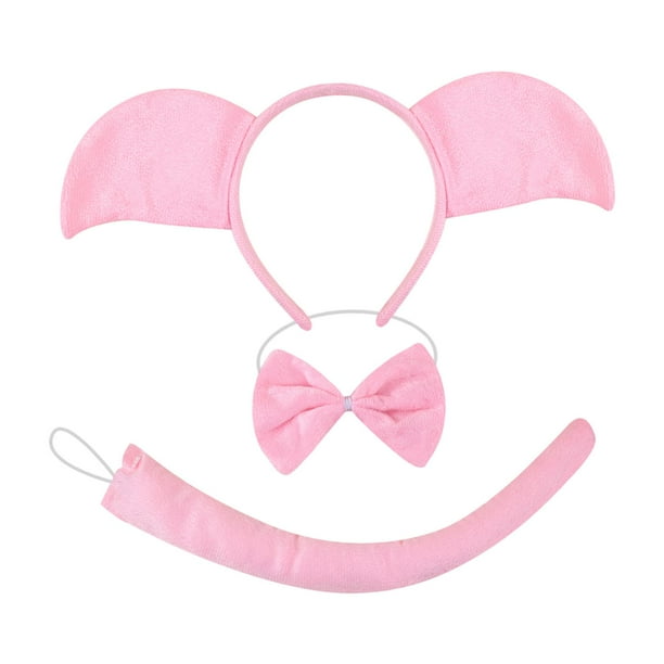 Conjunto de disfraz de animal, linda decoración, accesorios para fotos, disfraces creativos para mascaradas Juego de 3 piezas
