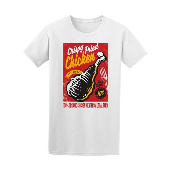 Delicious Crispy Fried Chicken T-Shirt Men -Image by Shutterstock, Male 3X-Large