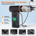 thumbnail image 6 of JUFINX 3-in-1 Electric Air Duster, Vacuum Cleaner and Vacuum Pumping of Storage Bag, 150000 RPM Portable Compressed Air Blower for Keyboard, PC, Car, 6 of 11