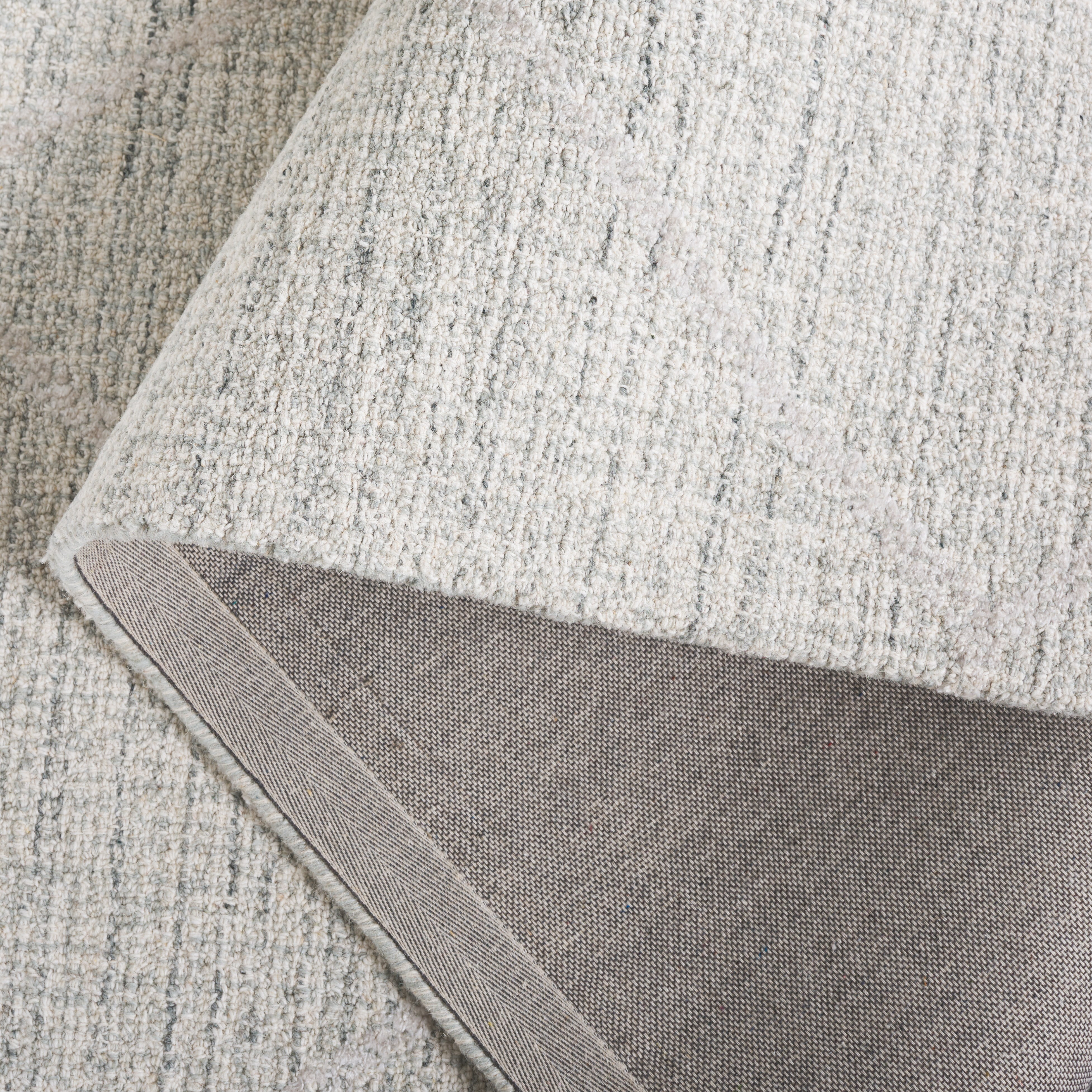 SAFAVIEH Abstract Naomh Solid Area Rug, Light Gray/Ivory, 8' x 10'