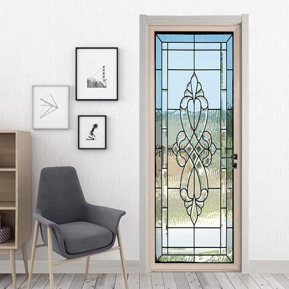 Door Decal Modern Sticker Cover Wallpaper Home Entrance Ornament Entrance ration Self-adhesive Photo