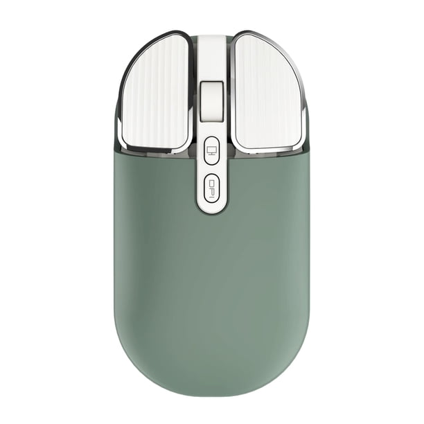 Ratón inalámbrico recargable JieRuiDeng 2.4G 2400DPI Verde