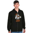 thumbnail image 4 of Tootsie Owl Halloween Guess Hoo Pun Zip Up Hoodie Men's Women's Brisco Brands S, 4 of 6