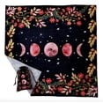 thumbnail image 1 of Mantel Del Altar De Tarot Negro / Fases De La Luna Rosa, 1 of 1