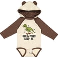 thumbnail image 3 of Inktastic Gigi and Poppy Love Me Dinosaur Boys Long Sleeve Baby Bodysuit, 3 of 5