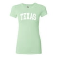 thumbnail image 2 of Wild Bobby State of Texas College Style Women Slim Fit Junior Tee, 2 of 6