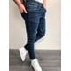 thumbnail image 4 of Jeans De Hombre Ajustados Casuales Elásticos De Color Liso, 4 of 8