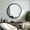 Black, variant on 31"×31" Wood Vanity Mirror Wall Decor, Modern Round Mirror with Solid Wood Wave Border, Mirror Wall Decor for Living Room, Bathroom, Cloakroom, Entryway, Natural Wood