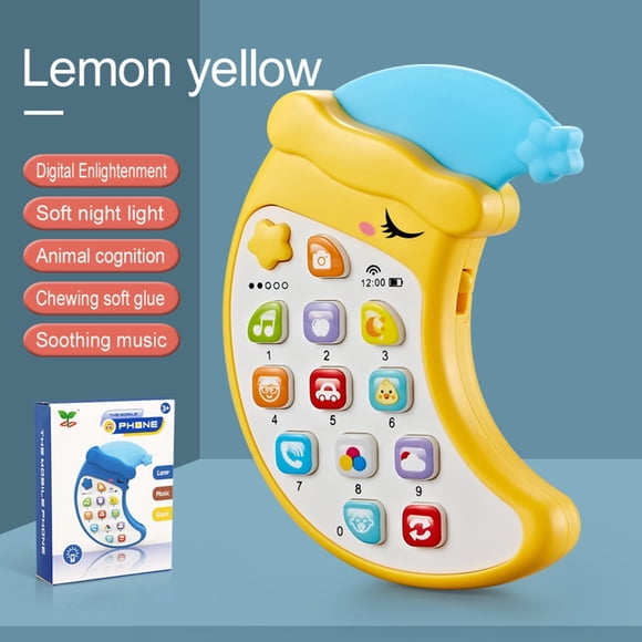EIGTHTAIL Baby Cell Phone Toy with Teether Lights & Music Sing & Count Musical Phone Toy Early Learning Educational Mobile Phone Toys for Toddlers 1 2 3 Year Old Boys Girls Toys for 6-12
