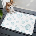 thumbnail image 3 of Turquoise Conch Coastal Entryway Rug 2'x3'&nbsp; Non Slip Front Door Mats, Nautical Summer Beach Ocean Sea Entrance Rugs Indoor Outdoor Carpet, Washable Floor Mats Small Area Rug for Bedroom Kitchen, 3 of 8