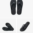 thumbnail image 5 of Yougu Men's Memory Foam Flip Flop Sandals, White/Black, Size US 9-10, 5 of 8