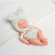 thumbnail image 1 of Muñecas de vinilo suaves para recién nacidos de 7,48 pulgadas con conjunto de ropa que incluye chupete, muñeca realista de aspecto real., 1 of 7