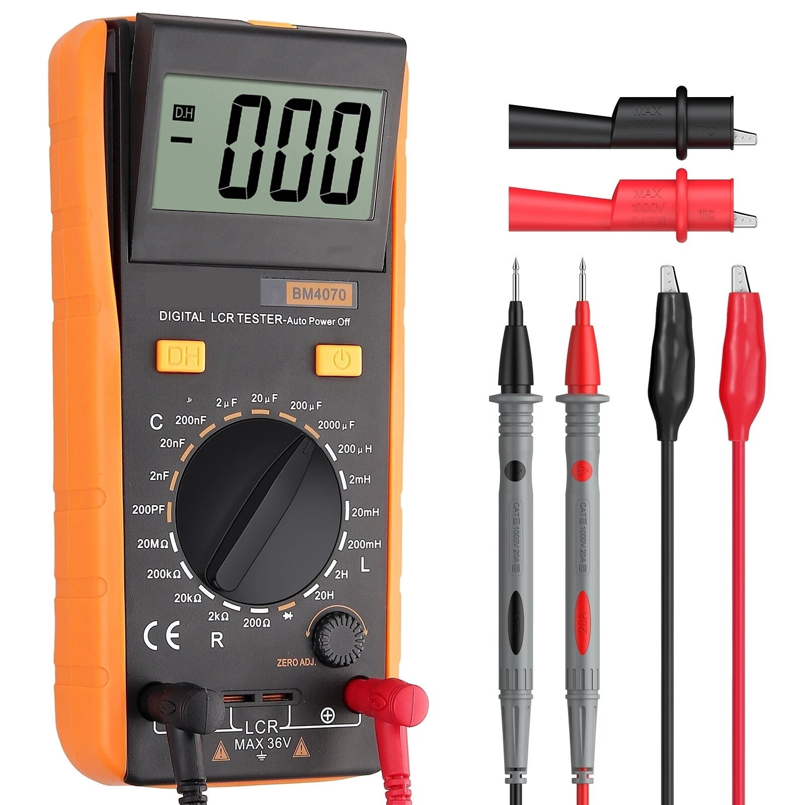 LCR Meter LCR Multimeter Tester For Capacitance Resistance Inductance Measuring Meter Tester With LCD Over Range Display ,Easy to Operate