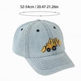 thumbnail image 3 of Gibobby Toddler Baseball Hat Excavator Car Pattern Trucker Hat Adjustable Sun Hat Big Brother Gift for Boys Girls 12-18 Months 1-4T(One Size,BU1), 3 of 4