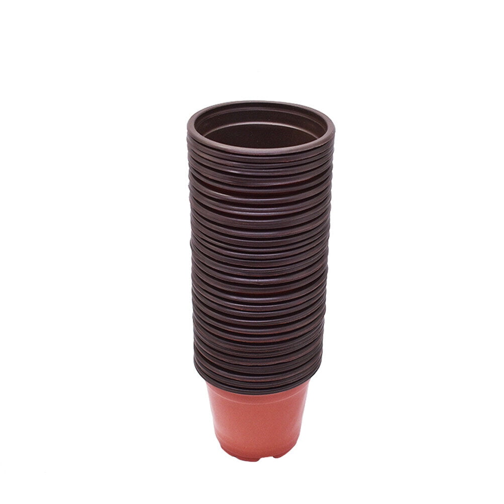ALL-CARB NEW Plastic Plant Flower Pots Nursery Seedlings Pot Plant 100Pcs